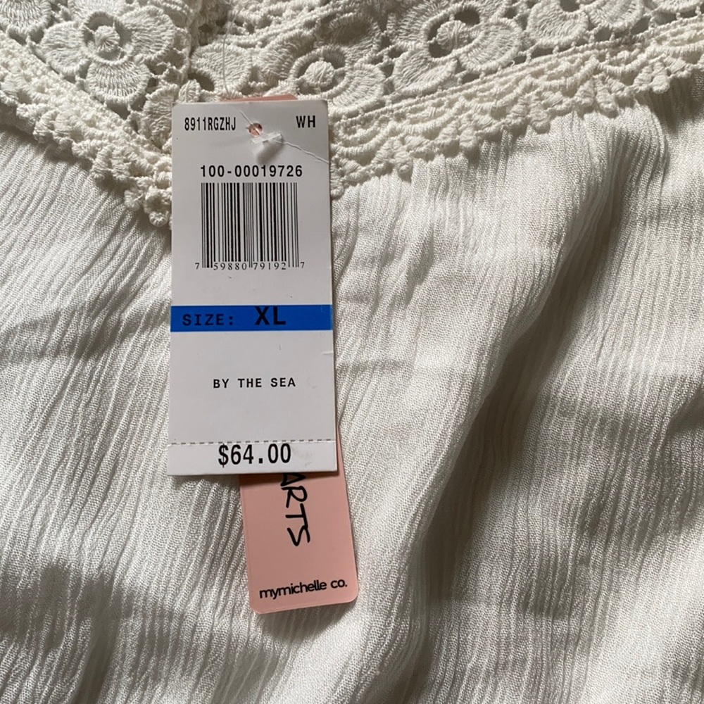 Beautiful cold shoulder white romper